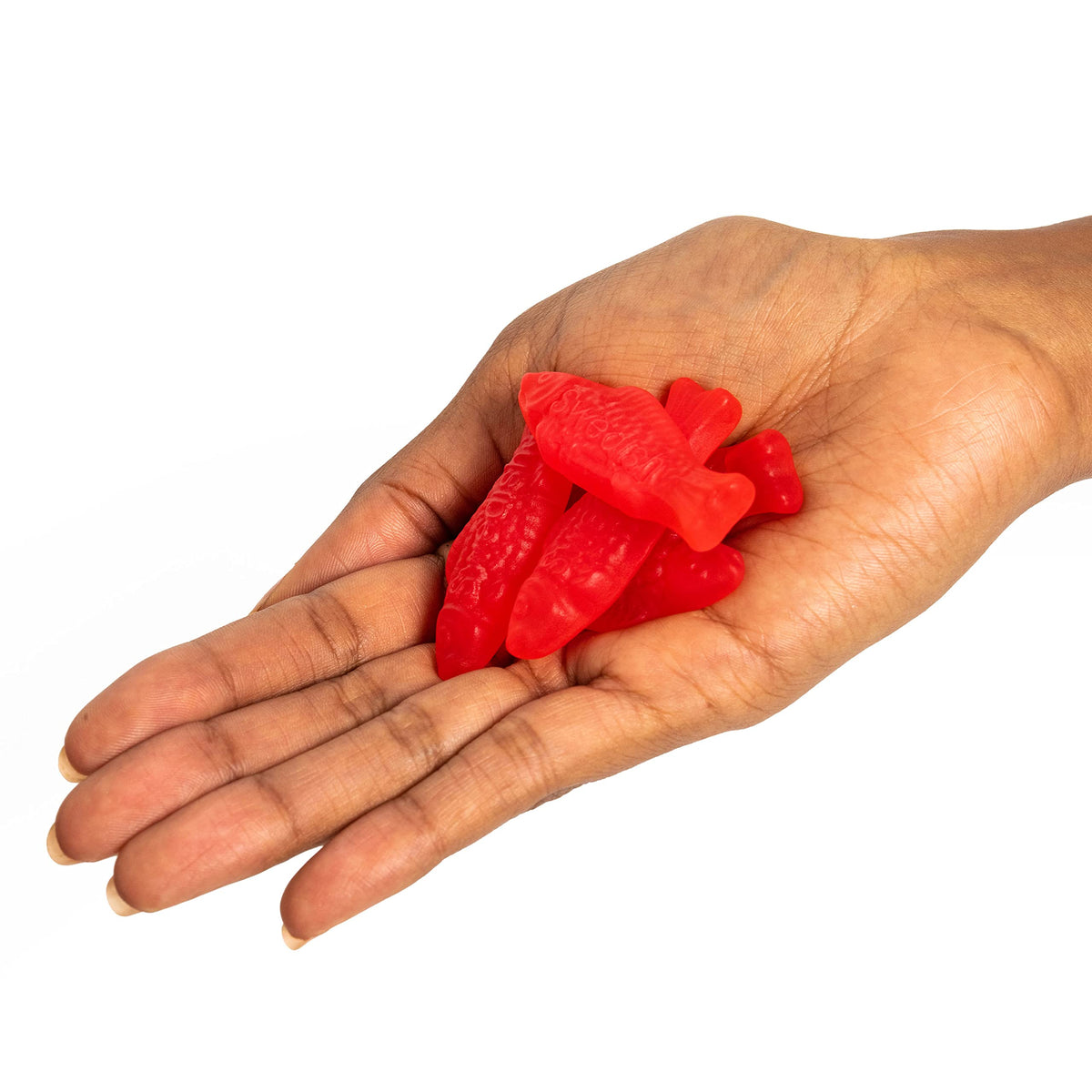 Swedish Fish travel-friendly treat fits purse or lunchbox for convenience.