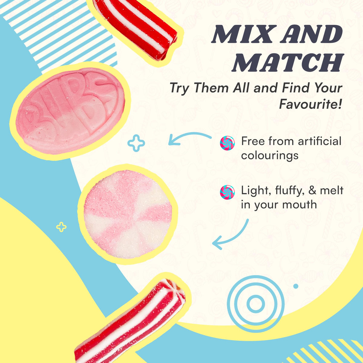 Swedisweets All About Pink marshmallow bites with soft centers for playful treats