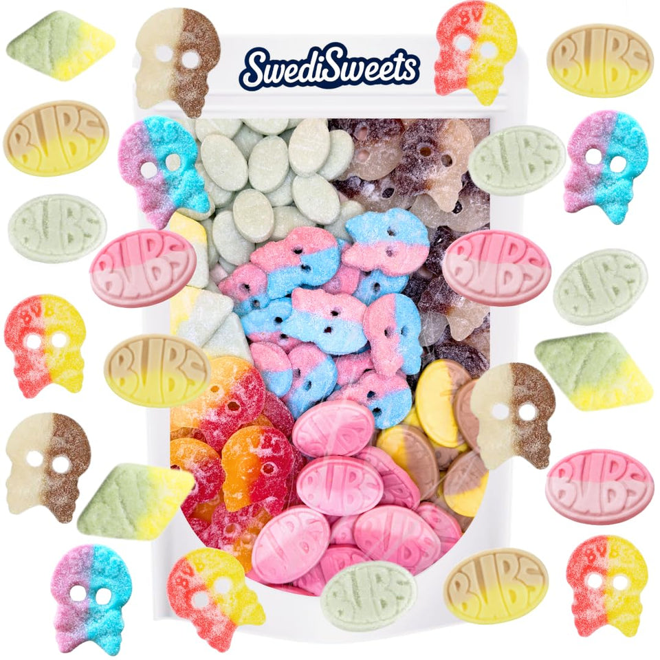 Swedisweets BUBS candy mix pack with colorful gummies for sharing at parties