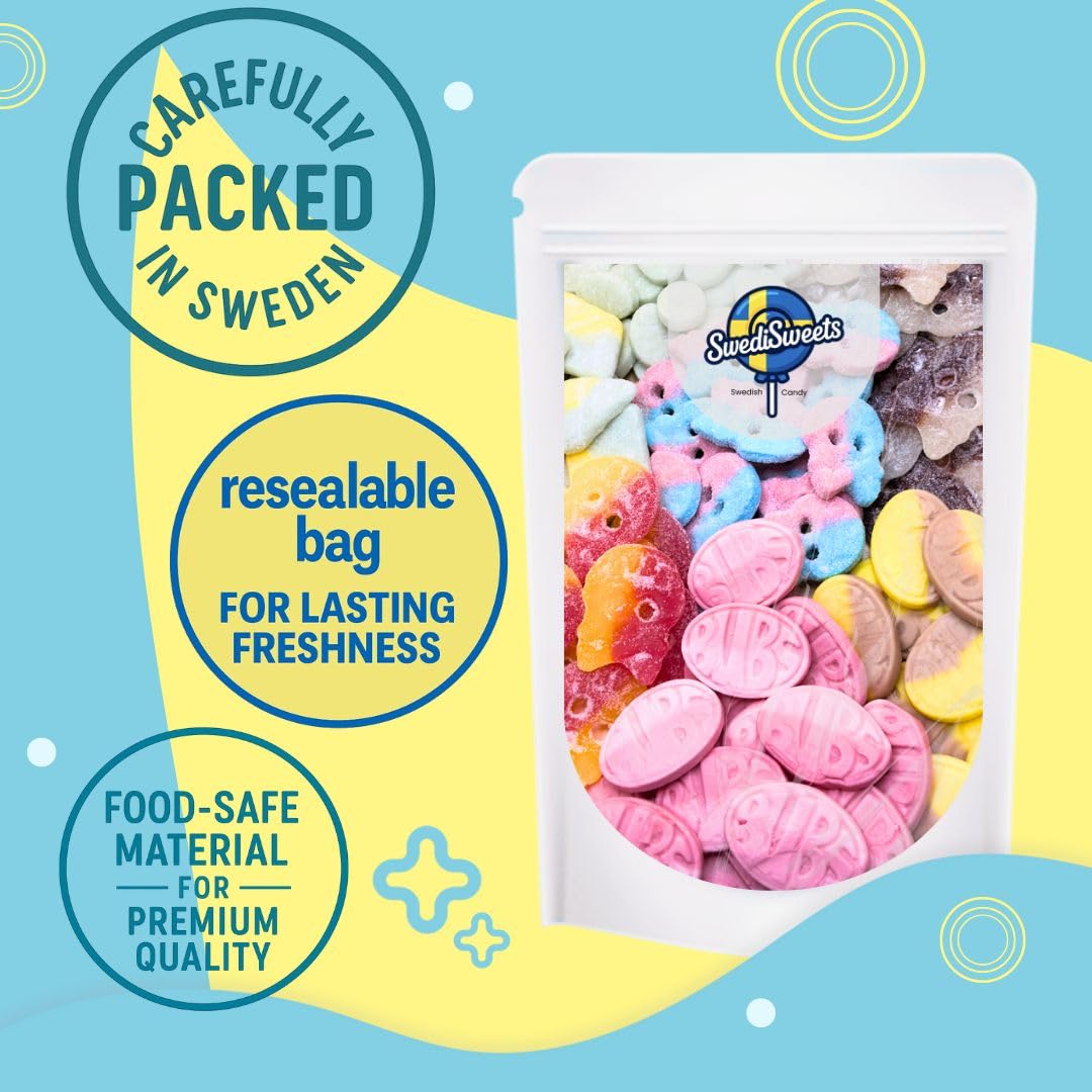 Swedisweets BUBS sour chews emphasizing tangy bite for snacking