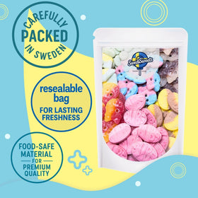 Swedisweets BUBS sour chews emphasizing tangy bite for snacking