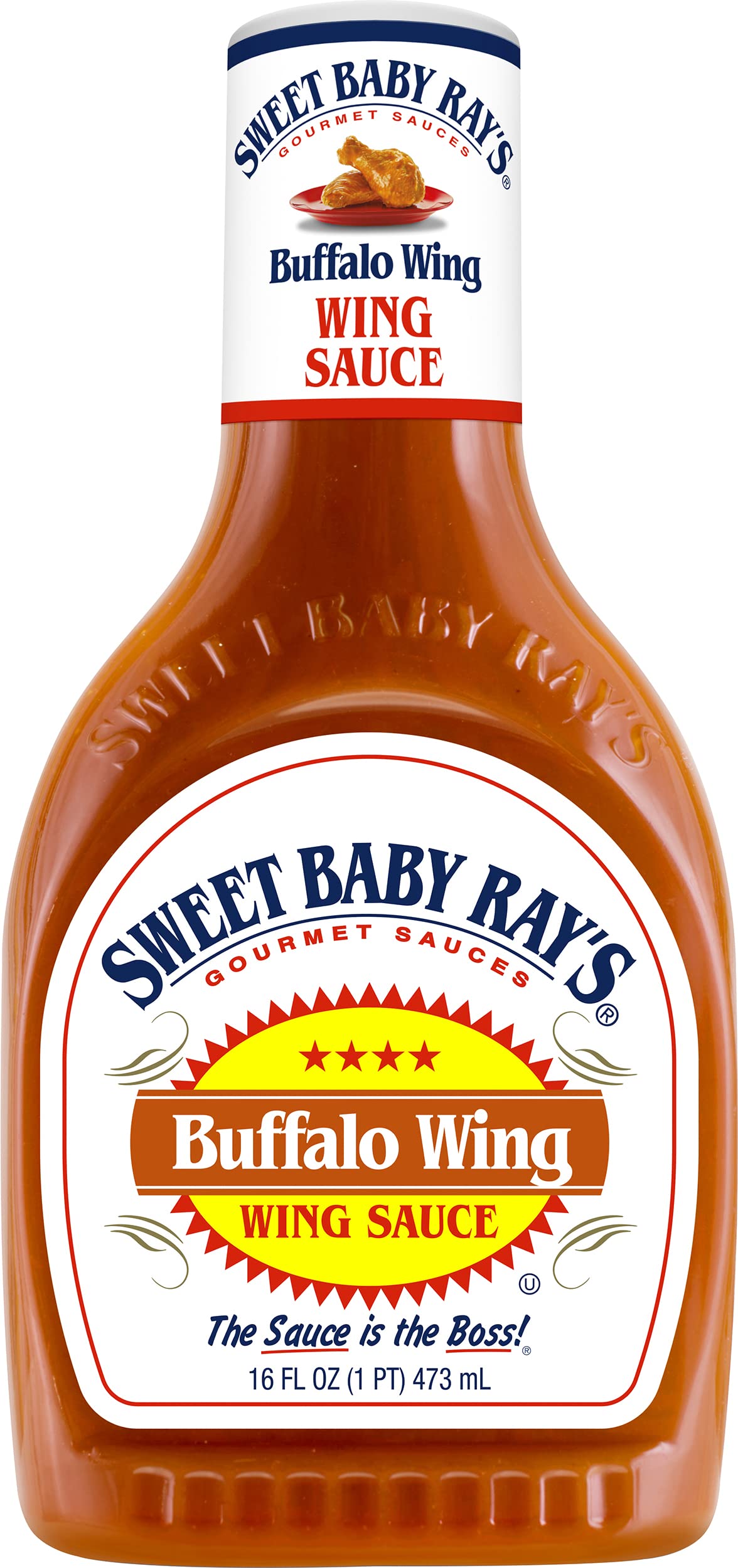 Sweet Baby Ray's Buffalo Wing Sauce glaze adds aroma during oven roasting.