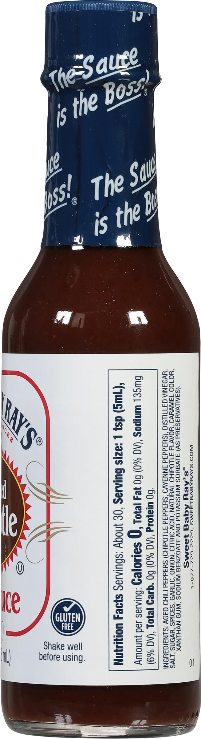 Sweet Baby Ray’s Smoked Chipotle Hot Sauce on eggs provides a balanced kick.