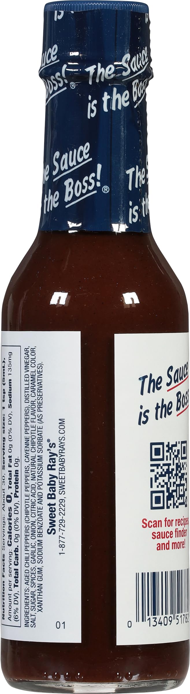 Sweet Baby Ray’s Smoked Chipotle Hot Sauce on tacos delivers bold smoky depth.