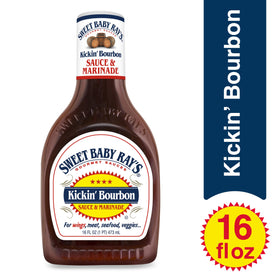 Three-pack of Sweet Baby Ray's Kickin' Bourbon sauce.