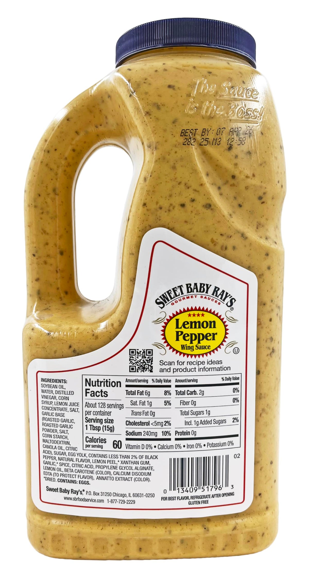 Pasta dish tossed with Sweet Baby Ray's Lemon Pepper sauce.