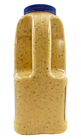 Sauce bottle on table for dipping and glazing with Sweet Baby Ray's.