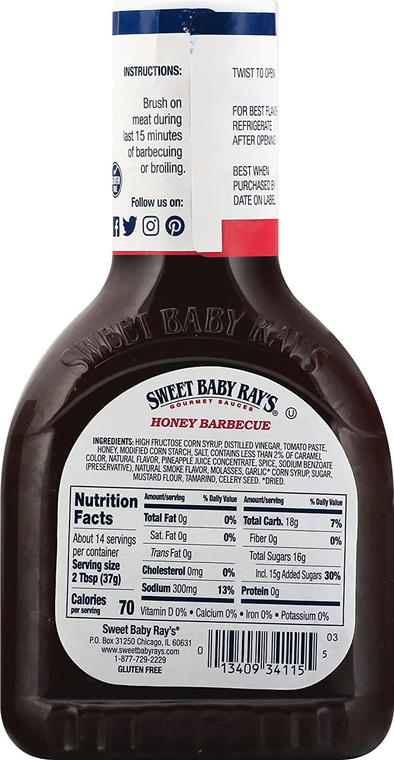 Sweet Baby Ray's BBQ sauce drizzled on pizza for flavorful bites.
