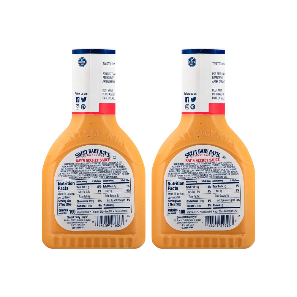 Pouring Sweet Baby Ray's Secret Sauce to dress a sandwich with zesty bite.
