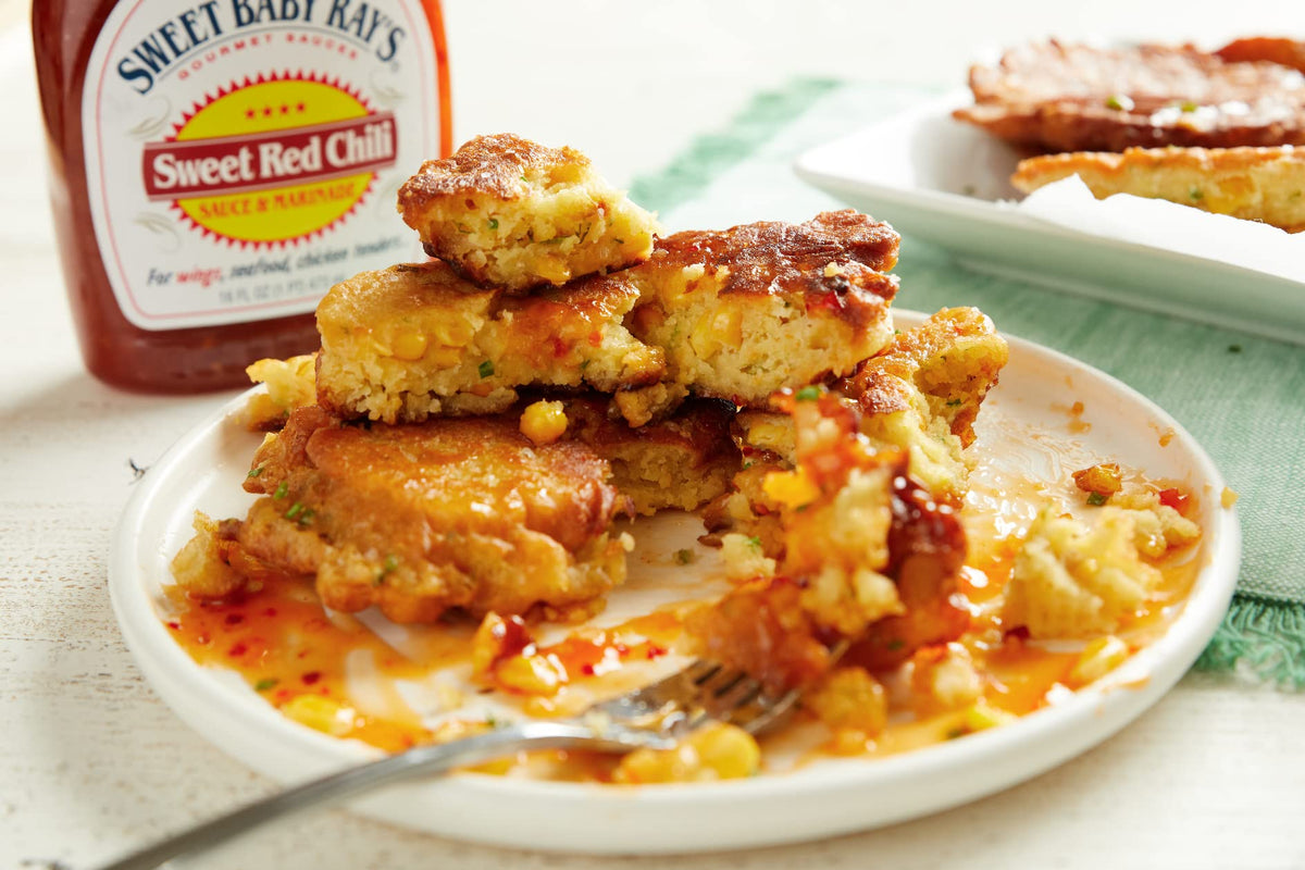 Sweet Baby Ray's Sweet Red Chili dipping sauce enhances appetizers.