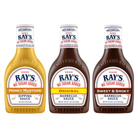 Sweet Baby Ray's Variety BBQ Sauce set lineup for versatile grilling