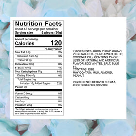 Sweet Candy Company cotton candy flavor taffy wrapped for mess-free sharing.