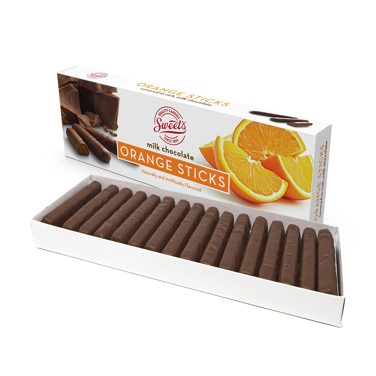 Sweet Candy Company family enjoying chocolate sticks together.