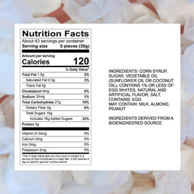 Individually wrapped Vanilla taffy from Sweet Candy Company for easy snacking