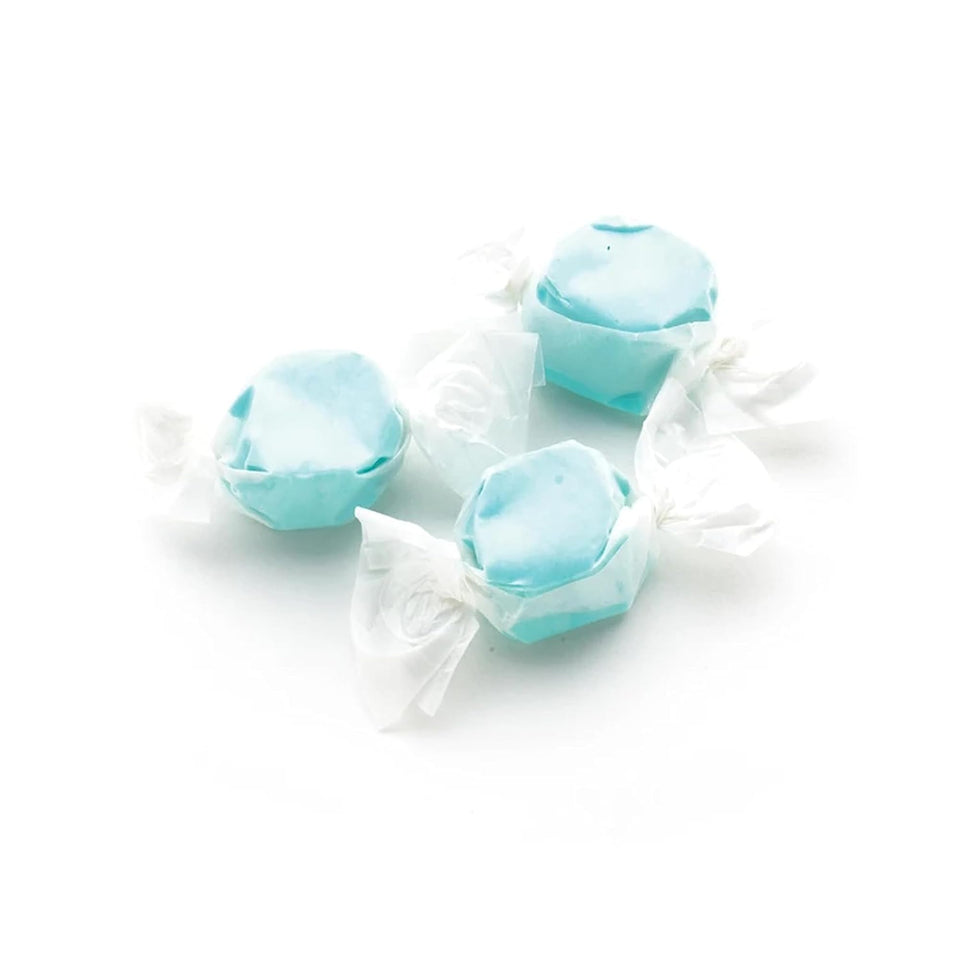 Sweet Candy Company blue raspberry salt water taffy bulk bag ready for sharing