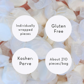 Soft and chewy vanilla taffy by Sweet Candy Company with nostalgic texture