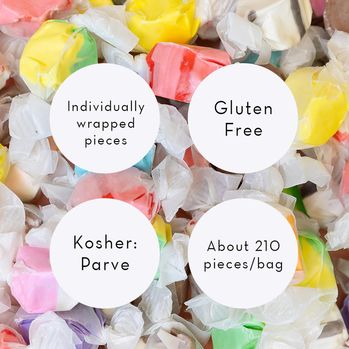 Sweet Candy Company gluten-free saltwater taffy close-up for dietary-friendly option