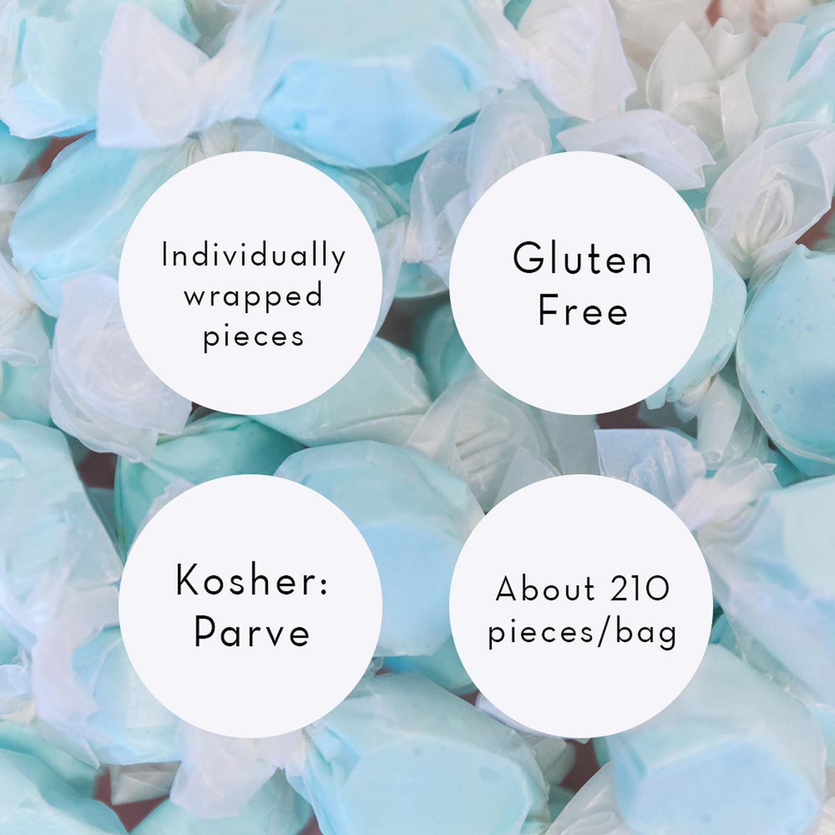 Sweet Candy Company wax paper-wrapped taffy showing smooth texture.