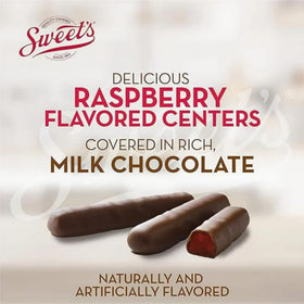 Sweet Candy Company two chocolate fruit sticks displayed on a plate for sharing