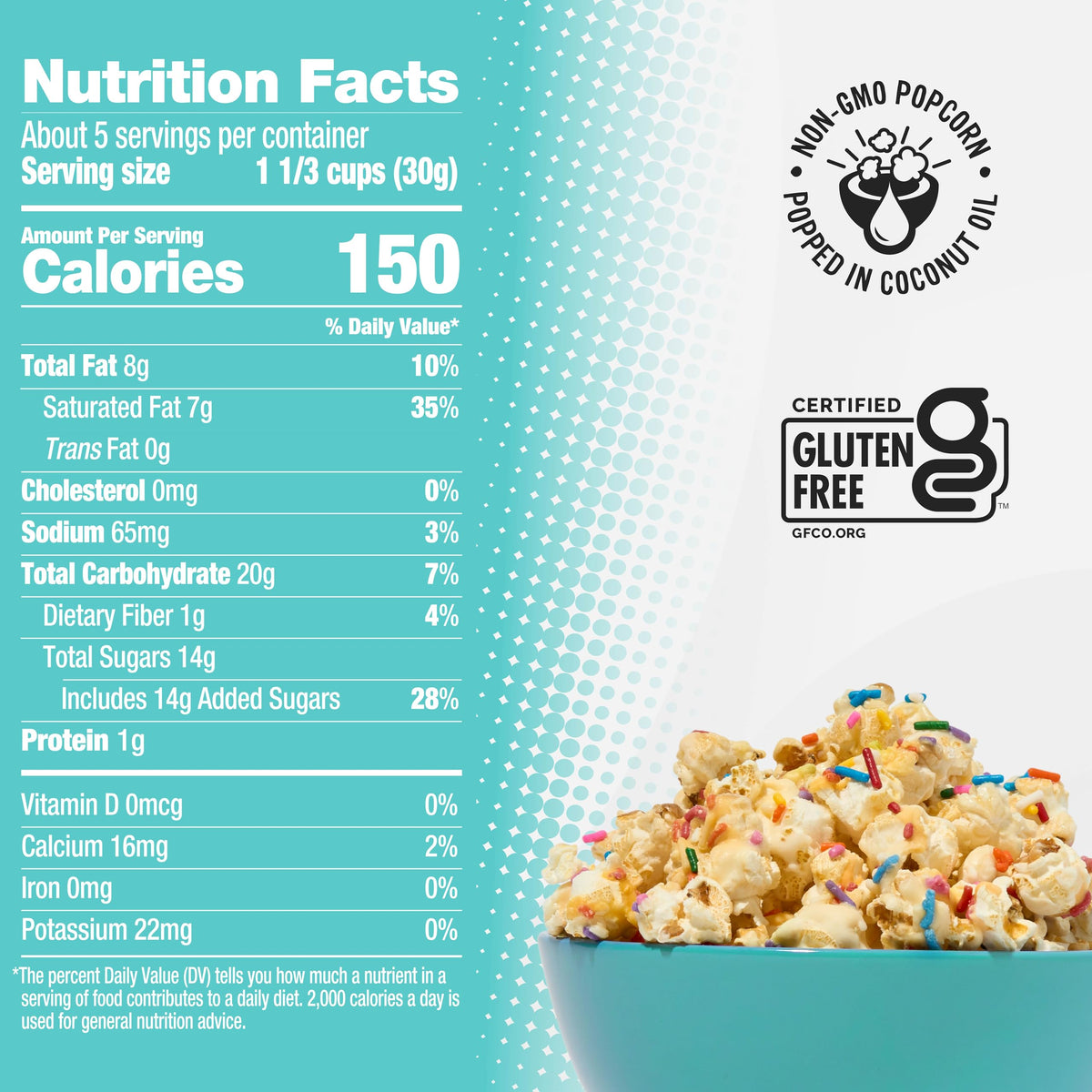 Sweet Chaos sweet-salty kettle popcorn bag showcases balanced flavor for anytime snacking.