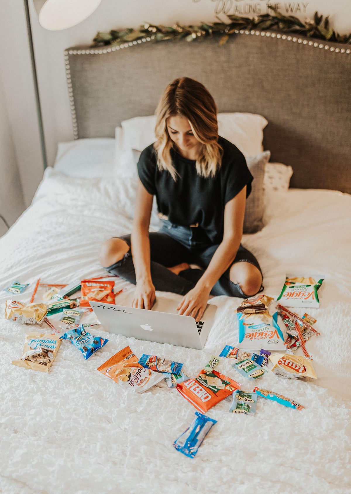 Dorm-ready Sweet Choice care package with individually wrapped snacks