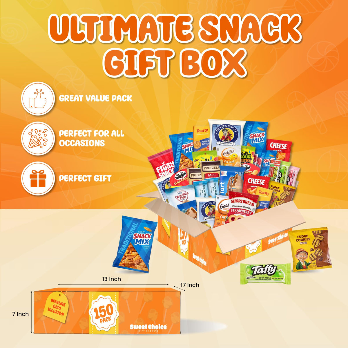 Sweet Choice Giftbaskets Snack Box movie night snacks for cravings