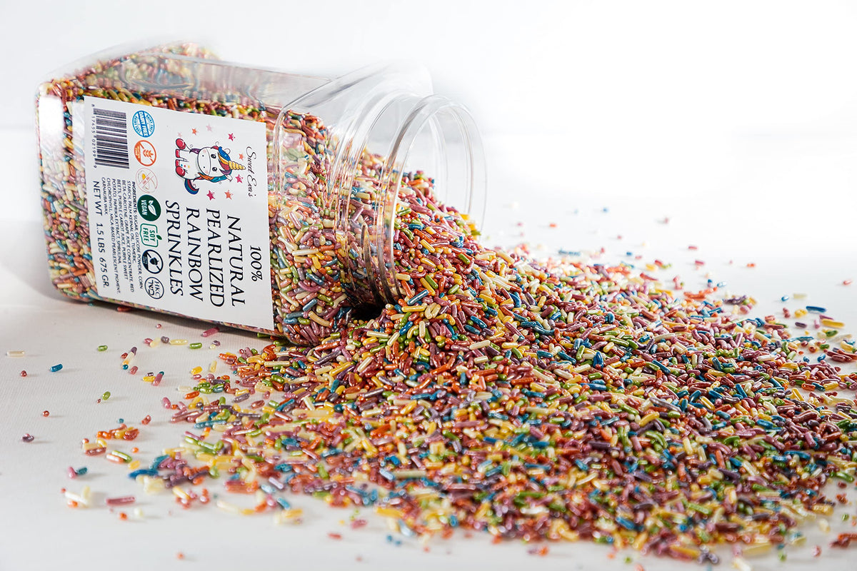 Sweet Eva’s Sprinkles on cookies create vibrant, eye-catching treats.