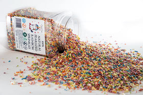 Sweet Eva’s Sprinkles on cookies create vibrant, eye-catching treats.
