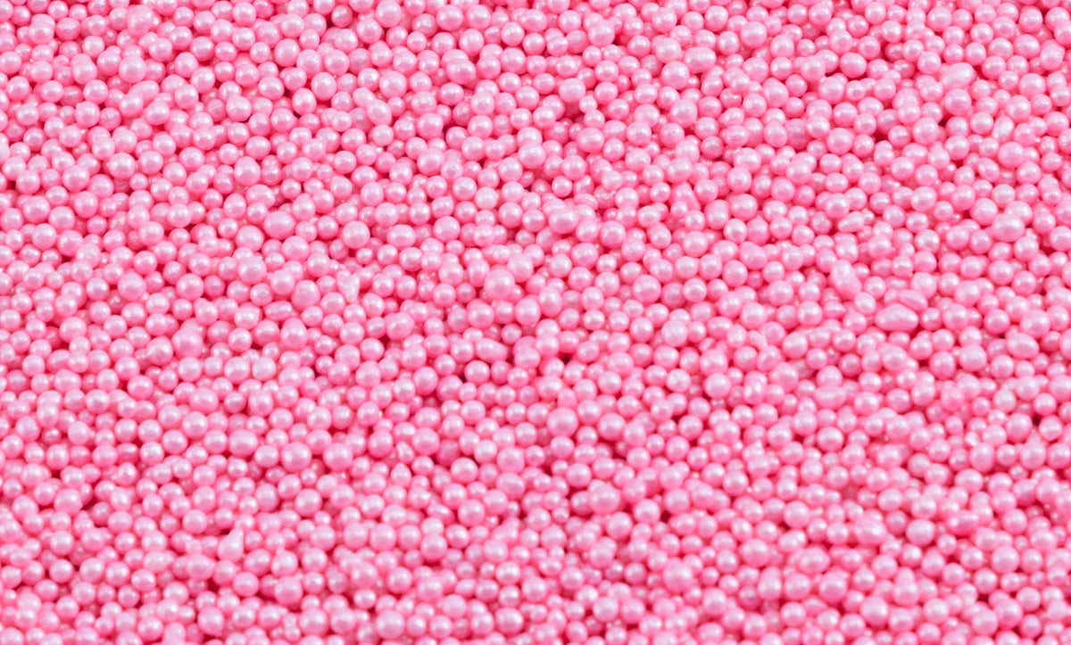 Sweet Eva’s metallic pink nonpareils brighten pastries with festive shine