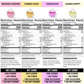 Sweet Logic mug cake mix close-up showing all-natural ingredients.