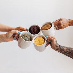 Sweet Logic post-workout snack mug cake in a compact, convenient option.
