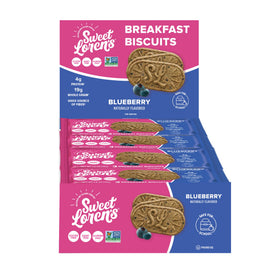 Sweet Loren's Blueberry Breakfast Biscuits front view, a delicious grab-and-go breakfast option.