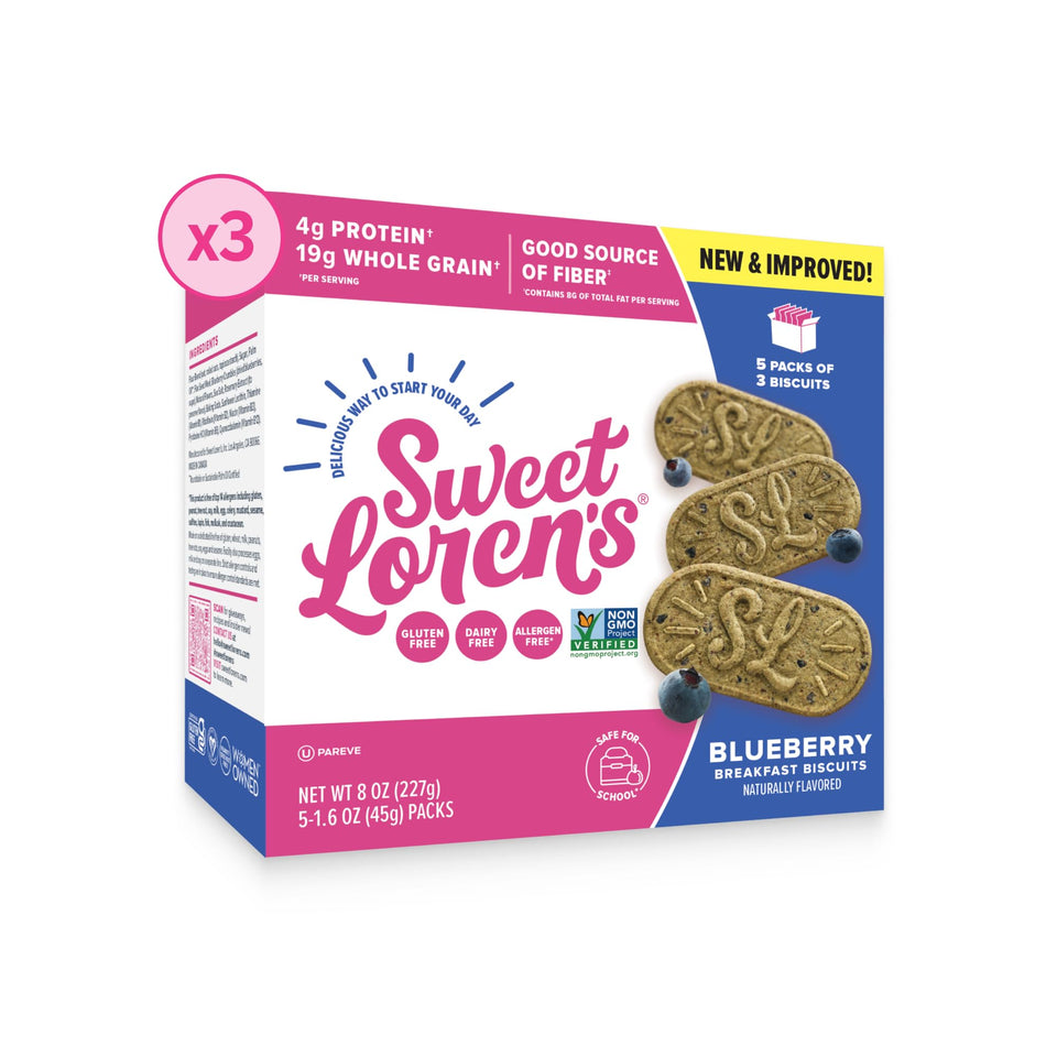 Sweet Loren's vegan blueberry biscuits hero image, convenient morning option