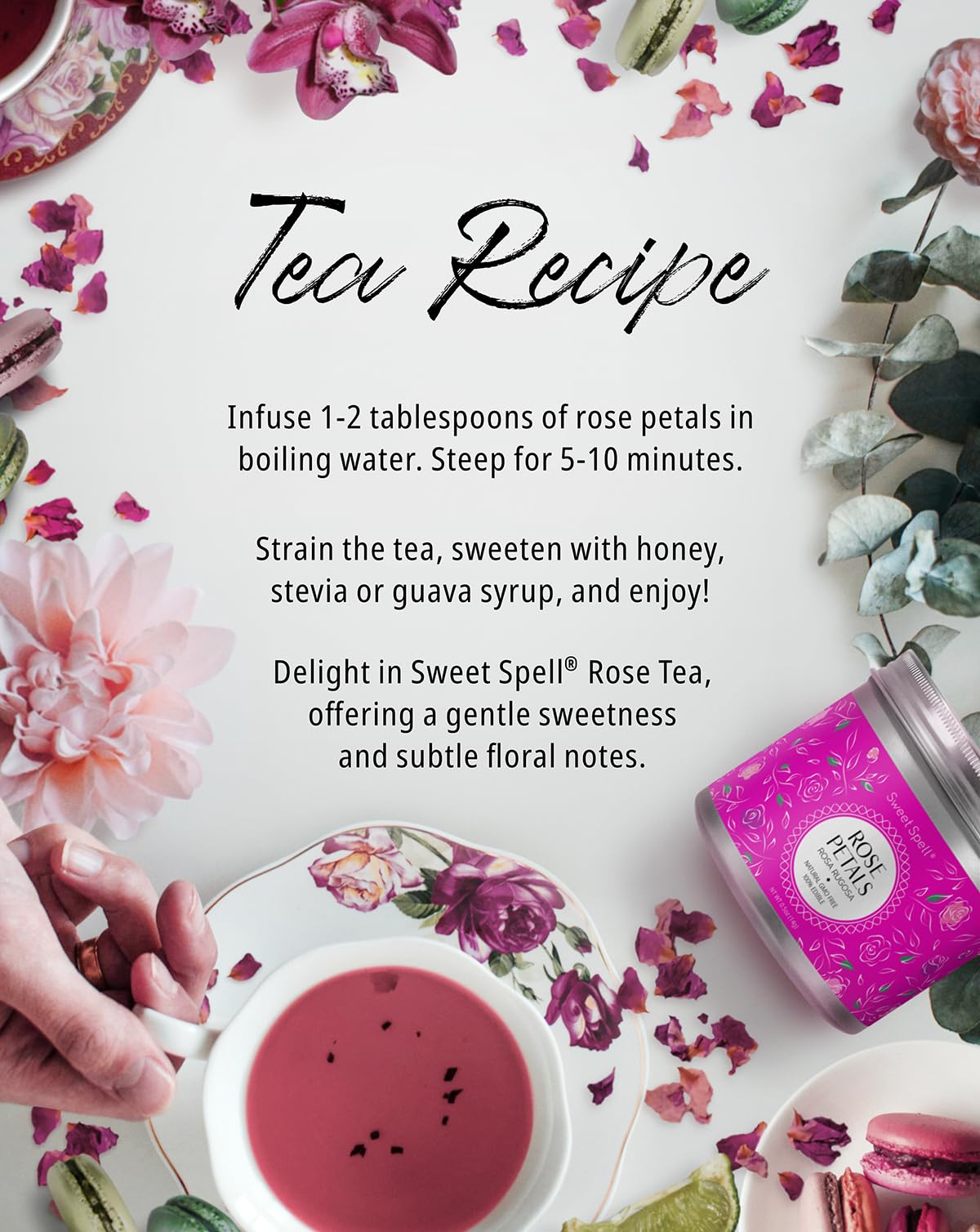 Sweet Spell dried rose petals soap making for natural scents