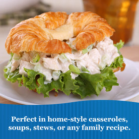Sweet Sue label and nutrition info highlight protein and gluten-free promise.