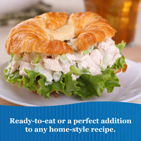 Sweet Sue shelf-stable chicken pouch, a pantry staple for weeknight dinners.