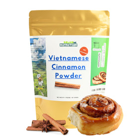 Sweet Sunnah Vietnamese Cinnamon powder in a 1lb bulk bag for even flavor in baking.