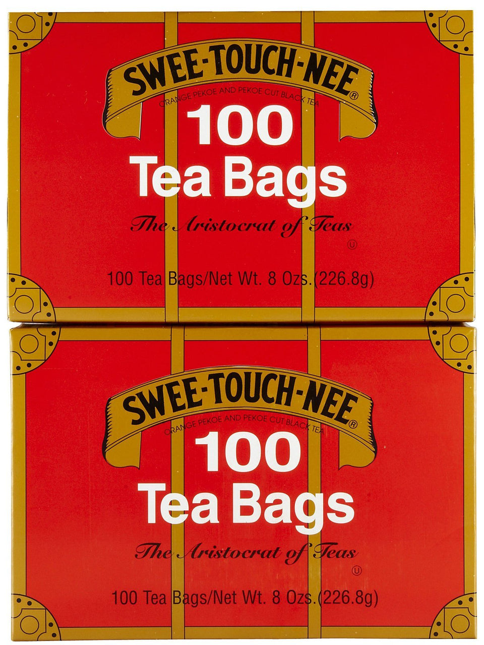 Sweet Touch Nee Orange Pekoe tea bags, 100-count pack, delivering a rich flavor for daily tea ritual.