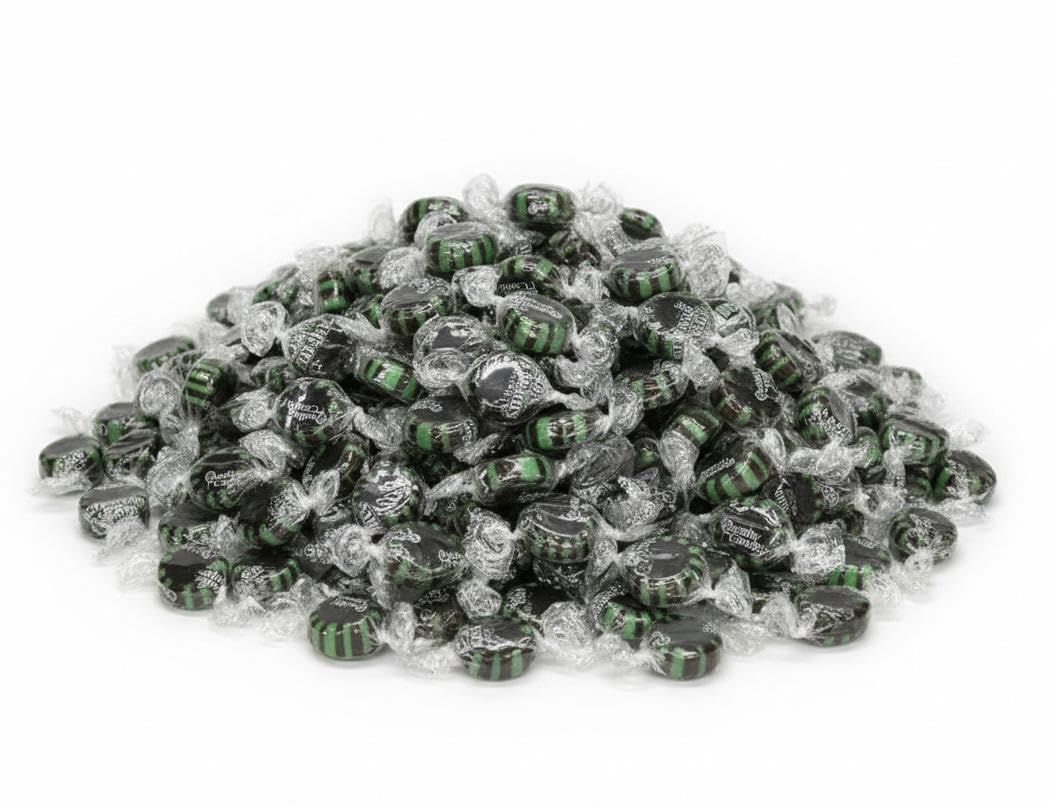 SweetGlob Chocolate Starlight Mint candy with chocolate mint flavor.