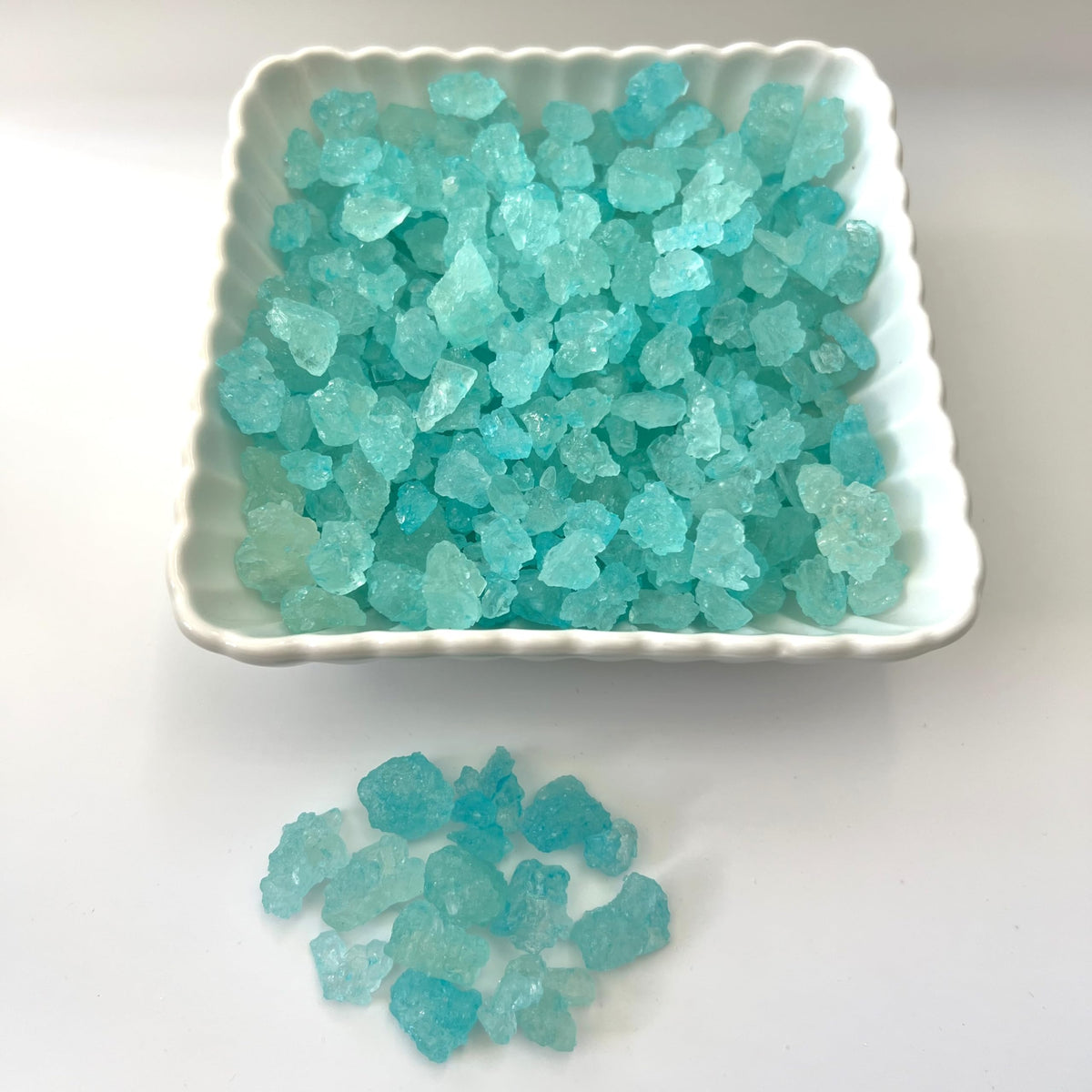 SweetGlob cotton candy rock sugar gems for elegant cocktail garnishes and tea.