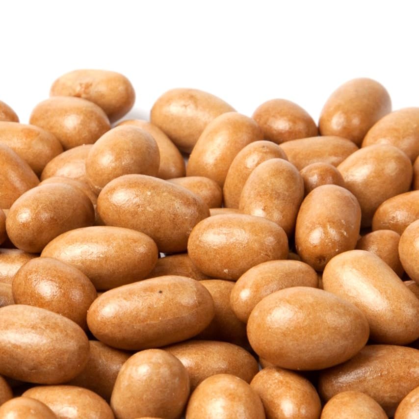 SweetGlob Japanese Peanuts snack bag close-up, showing the coated texture and savory aroma.