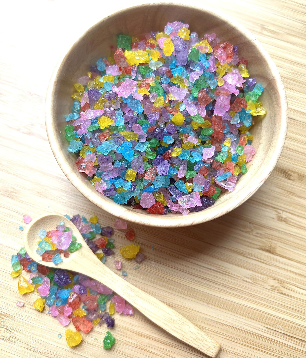 SweetGlob old-fashioned rock sugar candy gems stirred into coffee or tea for sweetness