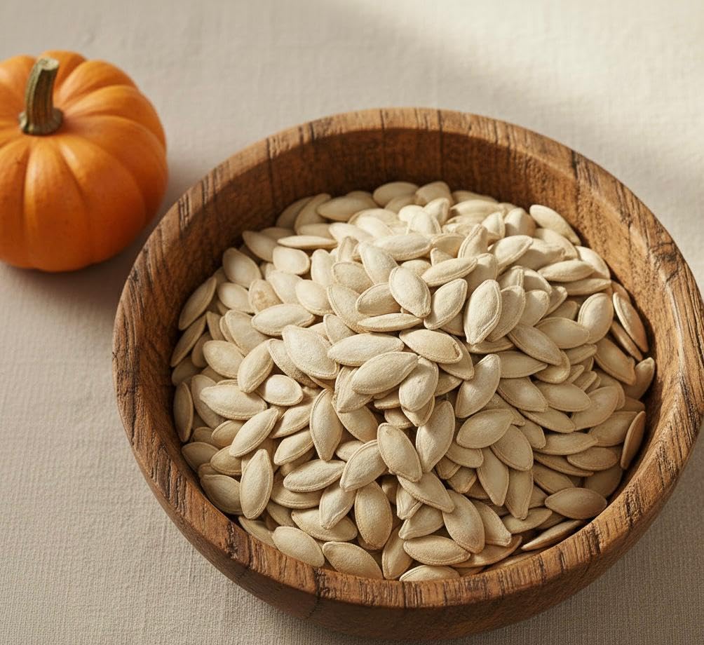 SweetGlob serving bowl with pumpkin seeds for sharing
