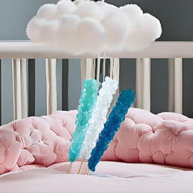 SweetGlob rock candy stick party display to enhance buffet setup.