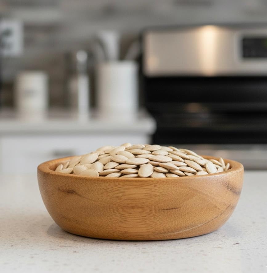 SweetGlob salted pumpkin seeds in shell for savory on the go snacking