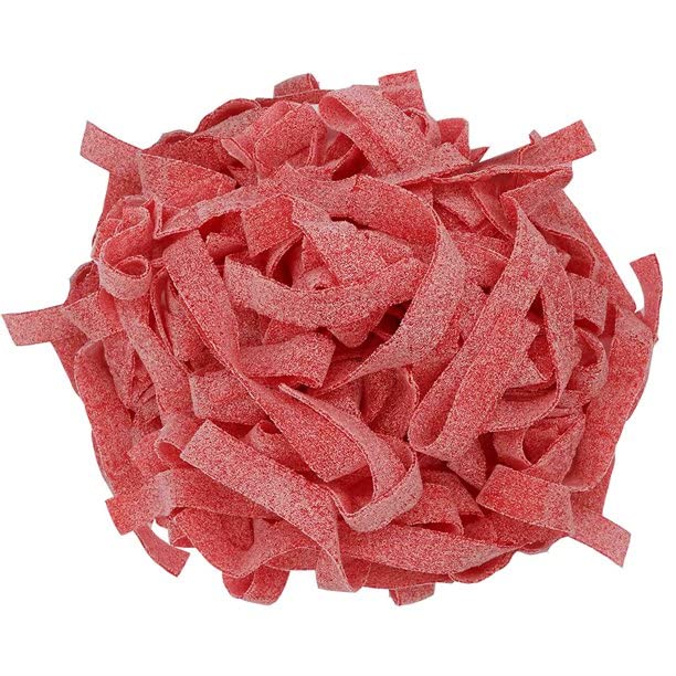 SweetGlob Sour Gummy Belts bag closeup, ready for snacking.