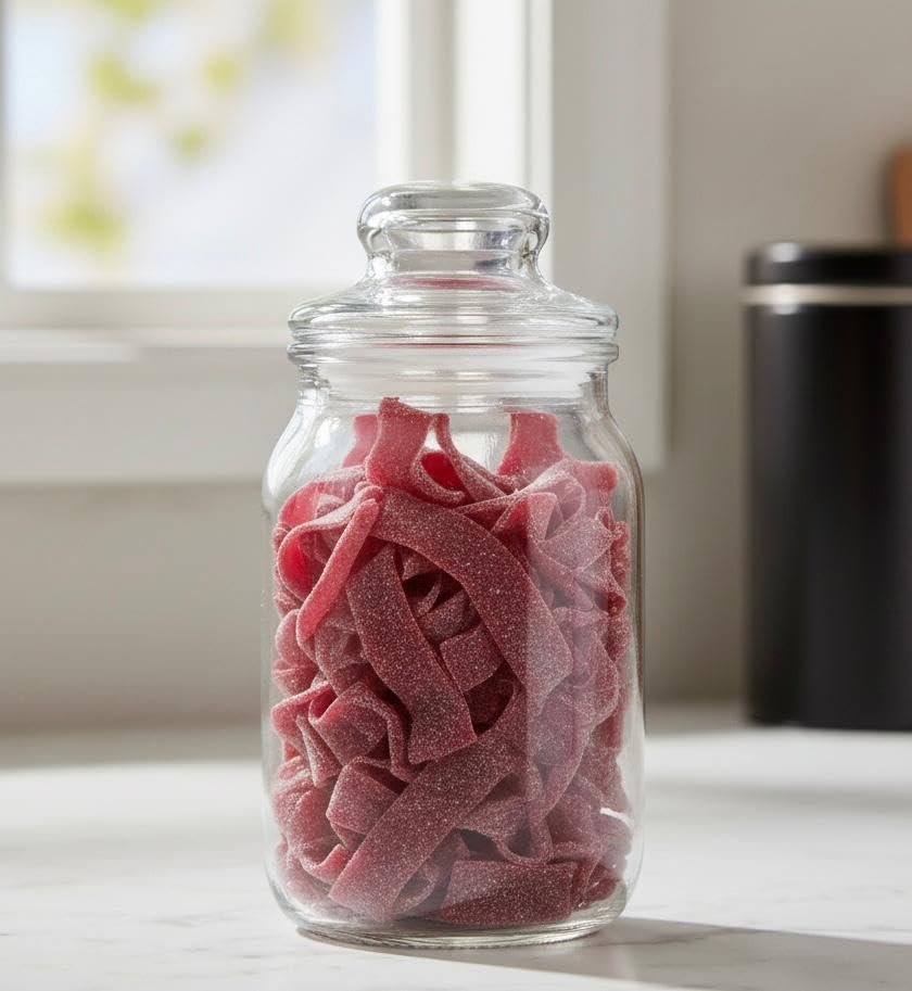 SweetGlob Sour Gummy Belts soft and chewy texture makes snacking satisfying.