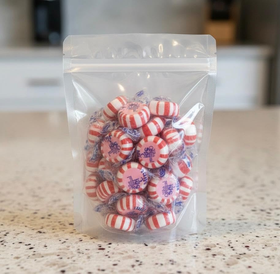 SweetGlob Starlight Mint individually wrapped candies for on-the-go freshness.