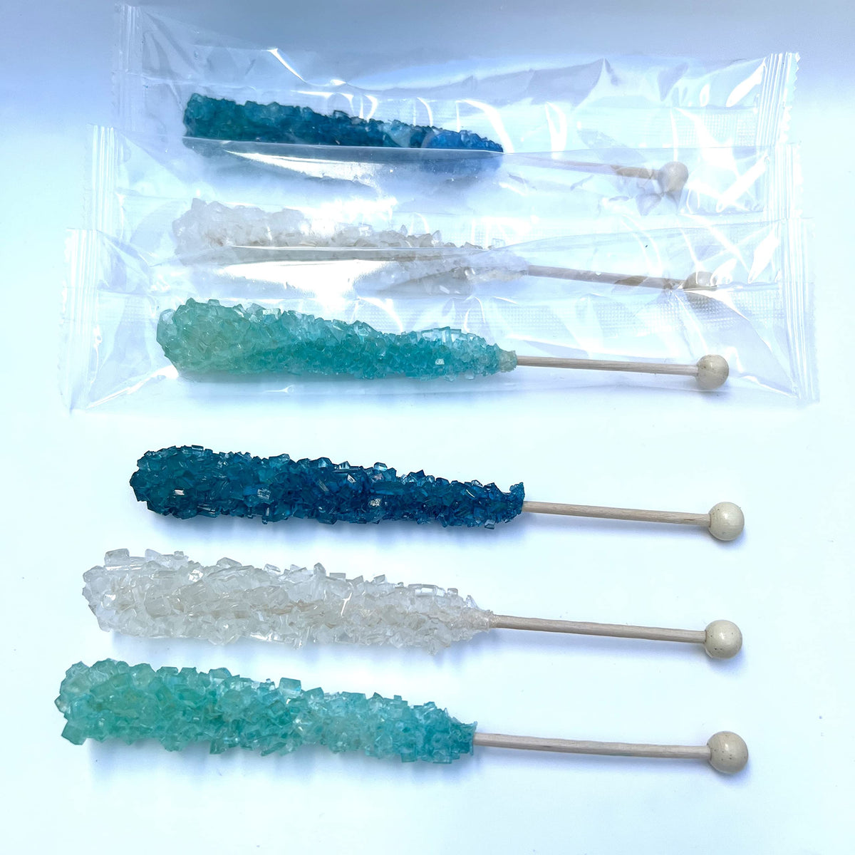 SweetGlob wedding or baby shower candy sticks for tasteful favors.