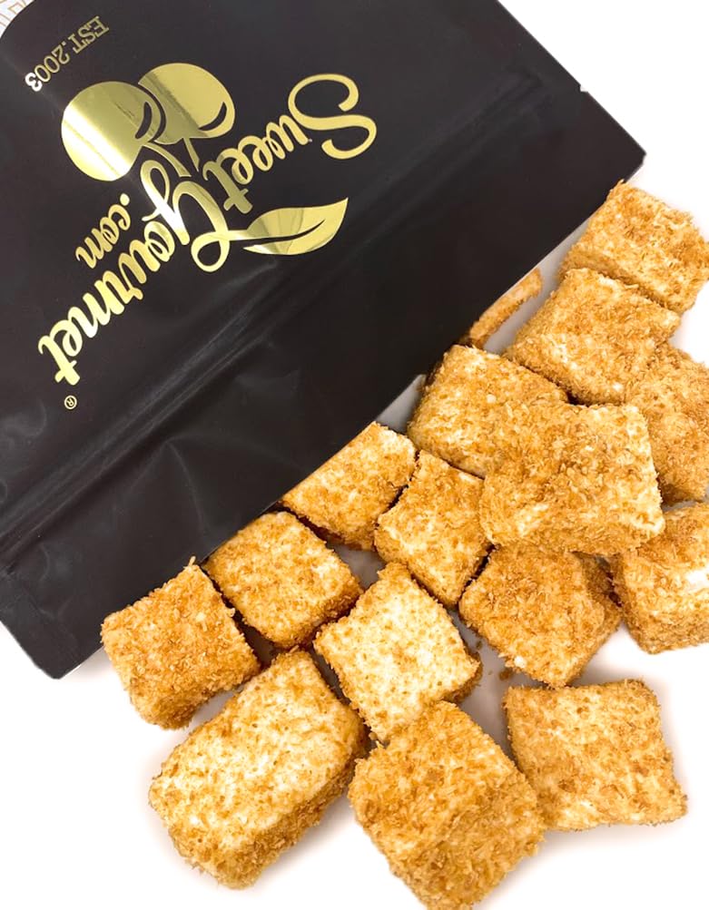 SweetGourmet bite-sized marshmallow cubes perfect for snacking or sharing
